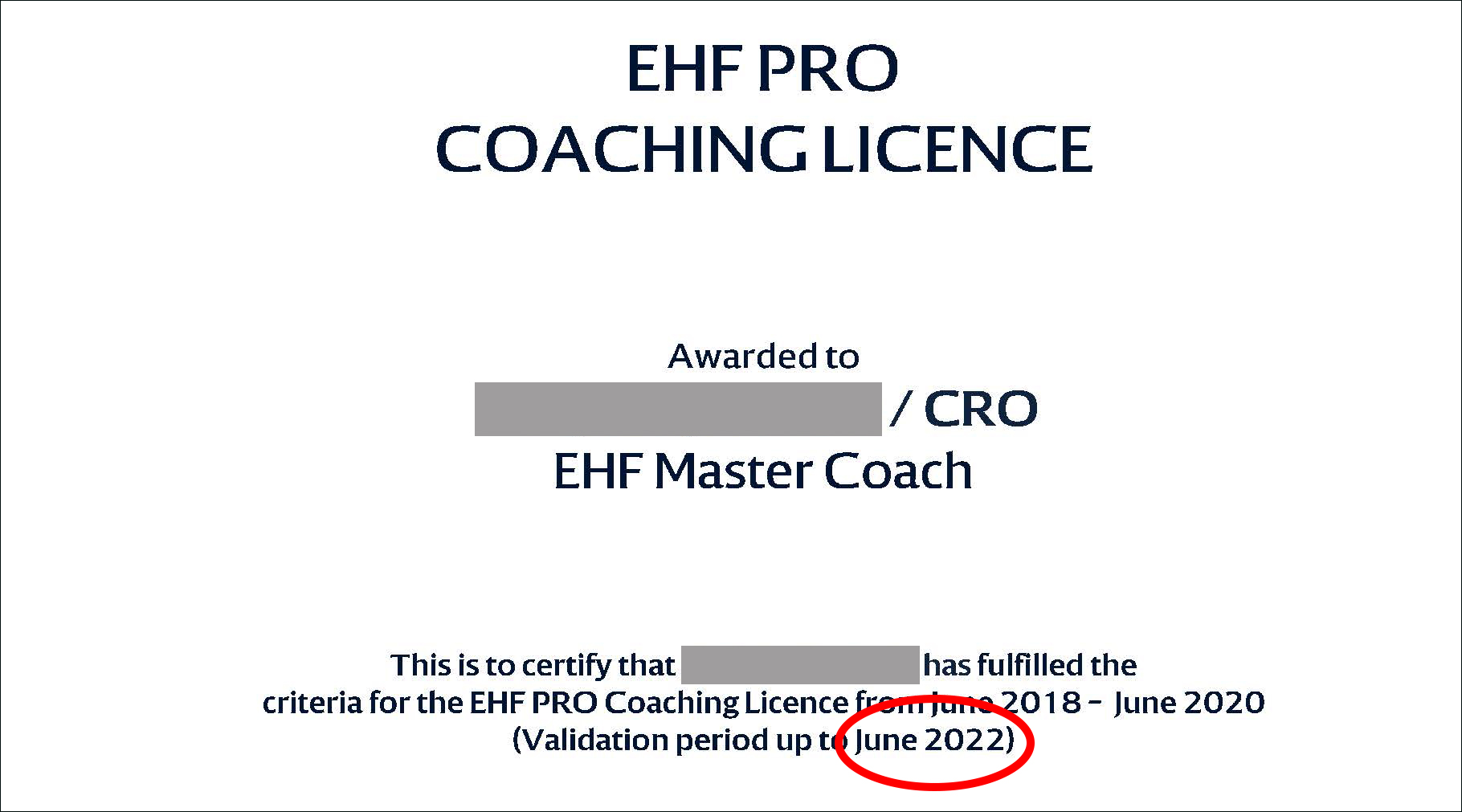 Trenutno pregledavate EHF PRO Coaching Licence – provjera perioda valjanosti licence