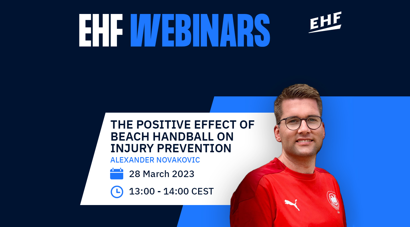 Trenutno pregledavate EHF 28. ožujka 2023. održava webinar o pozitivnim učincima rukometa na pijesku u prevenciji ozljeda