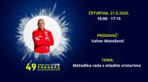 1. Seminar trenera vratara – Predstavljanje predavača: Valter Matošević